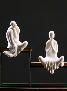 新中式风佛系客厅玄关茶室白瓷