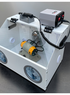 台磨机防尘箱琥珀玉石雕刻佛珠抛光机电磨台磨喷漆亚克力防尘罩