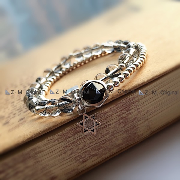 原创设计风天然情人节水晶手链