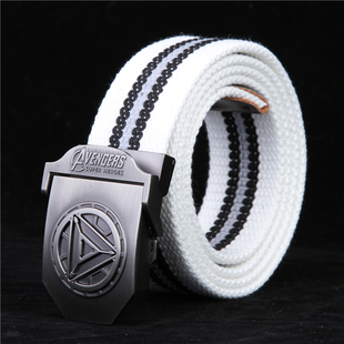 托尼·史塔克 钢铁侠美国队长雷神动漫超人帆布皮带 周边帆布腰带