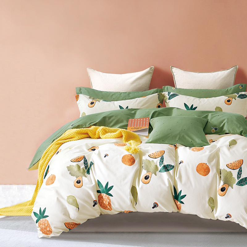 精梳棉被套248x248纯棉定做尺寸