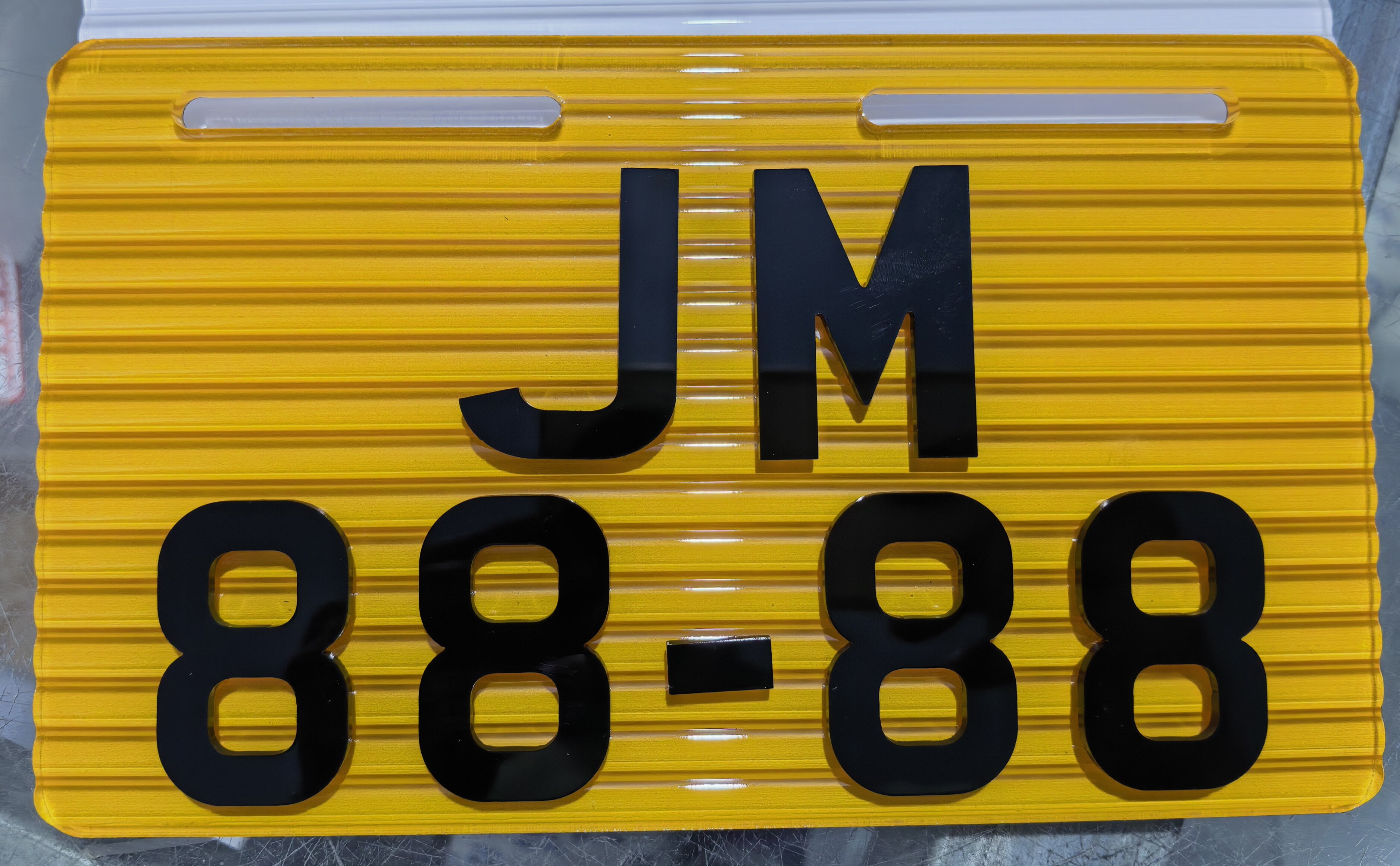 立体3D平面九号小牛尾牌港澳广告装饰车牌个性电动车装饰牌