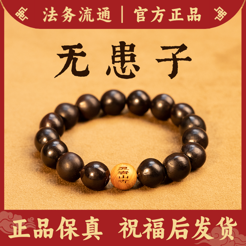 天然无患子手串质招财盘玩静心本命年蛇好运平安符护身佛珠男女款