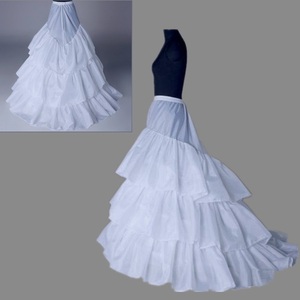 外贸质量拖尾裙撑拖尾婚纱用3钢圈布面拖尾衬裙三圈布面拖尾裙撑