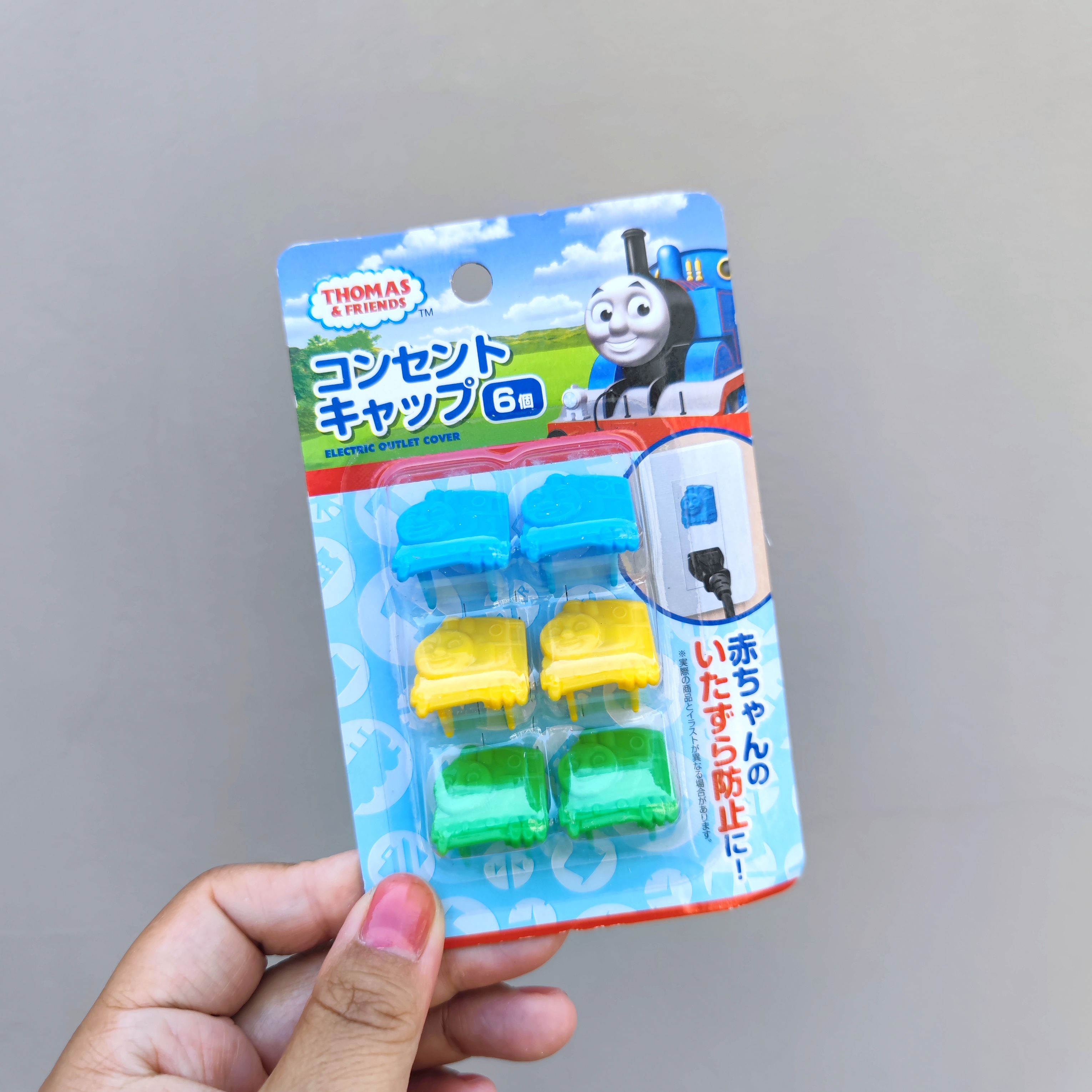 出口日本 托马斯家的圆单防触电儿童安全插座保护套 婴童保护用品