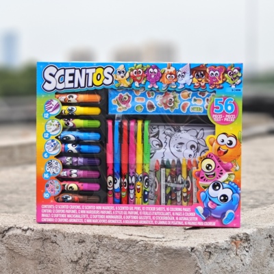 出口英国 SCENTOS原装水果香味绘画大套装 56PCS 绘画工具