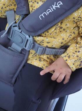 出口法国 AUBERT 原装 便携式儿童餐椅  也可做便携式妈咪包