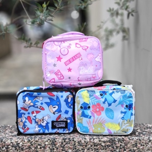 史迪仔芭比索尼克儿童午餐包保温包售19.99美金 NAV 出口老美 OLD