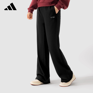 adidas阿迪达斯女裤 2026新款 休闲运动针织直筒长裤 KQ5361 官方正品
