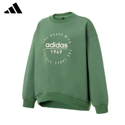 adidas阿迪达斯加绒卫衣女官方正品新款运动休闲长袖套头衫JX9408
