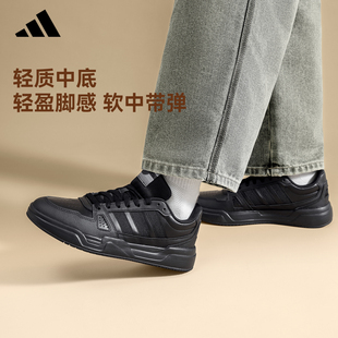 复古黑色板鞋 adidas阿迪达斯男鞋 JS4361 休闲经典 女鞋 官方正品 新款