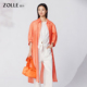 外套连衣裙 灯笼袖 亚麻精选 ZOLLE因为长款