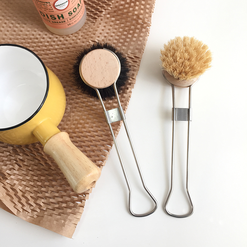 不粘锅可用马毛锅刷耐用手柄