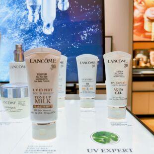 新版Lancome兰蔻小白管防晒霜BB霜SPF50清爽UV滋润保湿隔离乳50ml