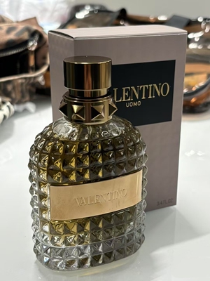 Valentino华伦天奴同名男士香水皮革香调淡香水EDT 雪松咖啡