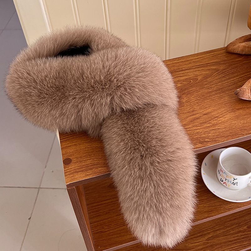 新款狐狸毛围巾保暖甜美可爱