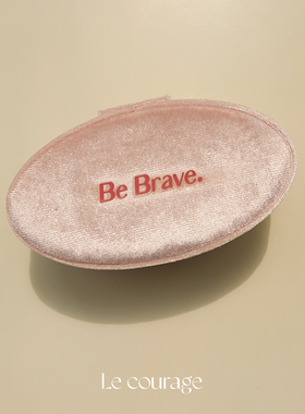 Le courage | 复古马卡龙粉色丝绒迷你首饰盒戒指盒饰品收纳