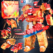 奥迪双钻量子战队变形合体机器人光辉战神黄金典藏版 男孩玩具新款