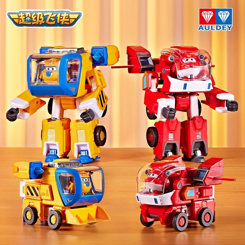 奥迪双钻第九季新款超级飞侠机甲合体变形机器人装备乐迪多多儿童