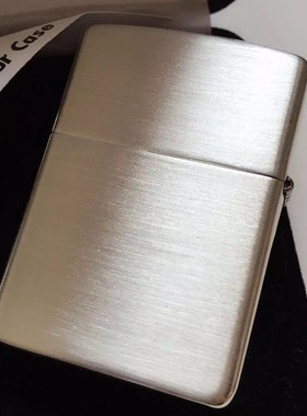 ZIPPO原装正品打火机 纯银加厚重盔甲 拉丝沙子 专柜正版 防风ZP