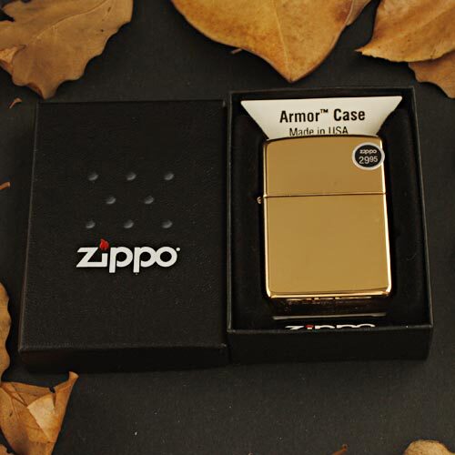 ZIPPO原装正品打火机 美版 纯铜加厚盔甲镜子 169 专柜正版ZP刻字