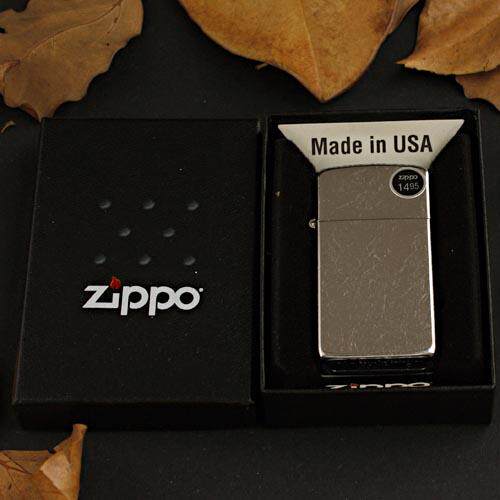 ZIPPO原装正品打火机 经典铬 纤巧花纱 1607 窄机 专柜正版 刻字
