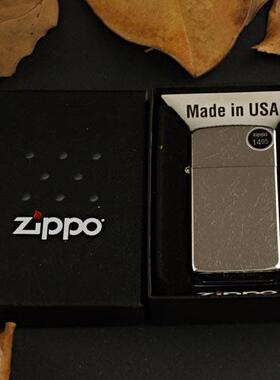 ZIPPO原装正品打火机 经典铬 纤巧花纱 1607 窄机 专柜正版 刻字