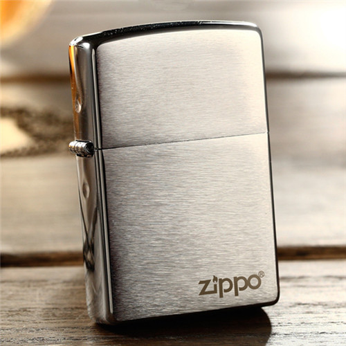 ZIPPO原装正品打火机 经典铬磨砂 拉丝标志200ZL 刻字个性定制ZP