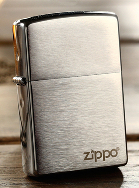 ZIPPO原装正品打火机 经典铬磨砂 拉丝标志200ZL 刻字个性定制ZP