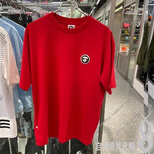 0769 薄款 t恤26春夏宽松落肩迷彩标圆领半袖 短袖 0512 潮牌男士