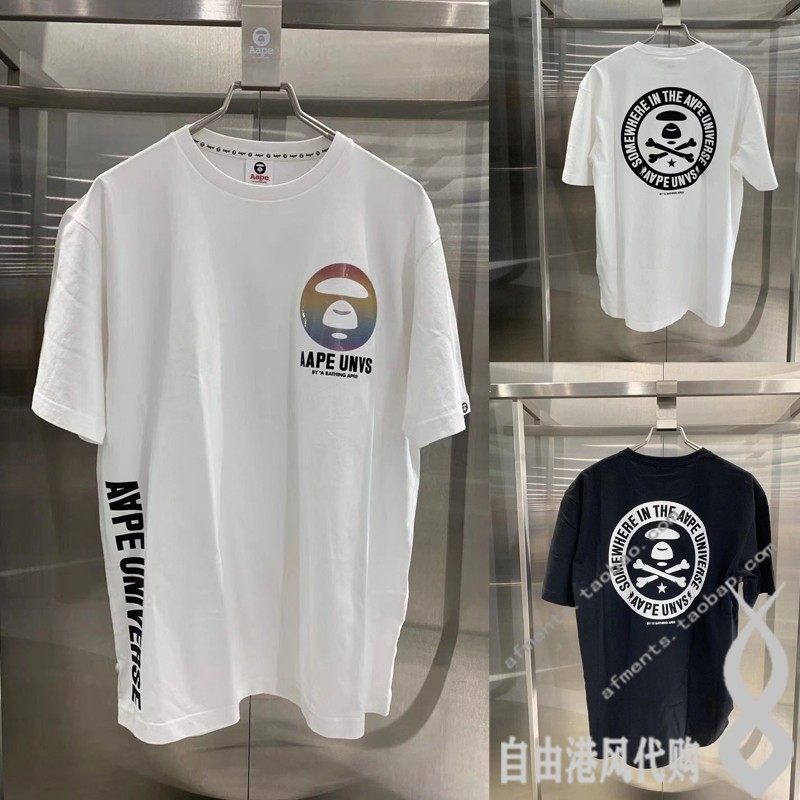 重磅厚实OE纱潮牌aape男短袖t恤