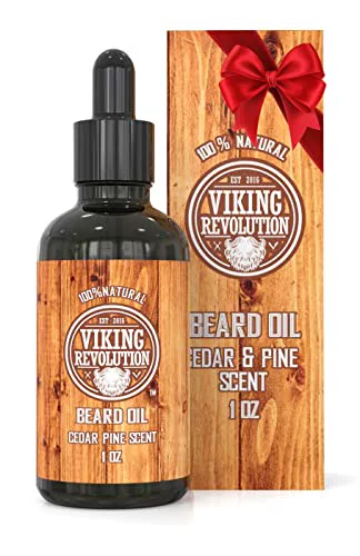 Viking Revolution Beard Oil Conditioner -All Natural Cedarw