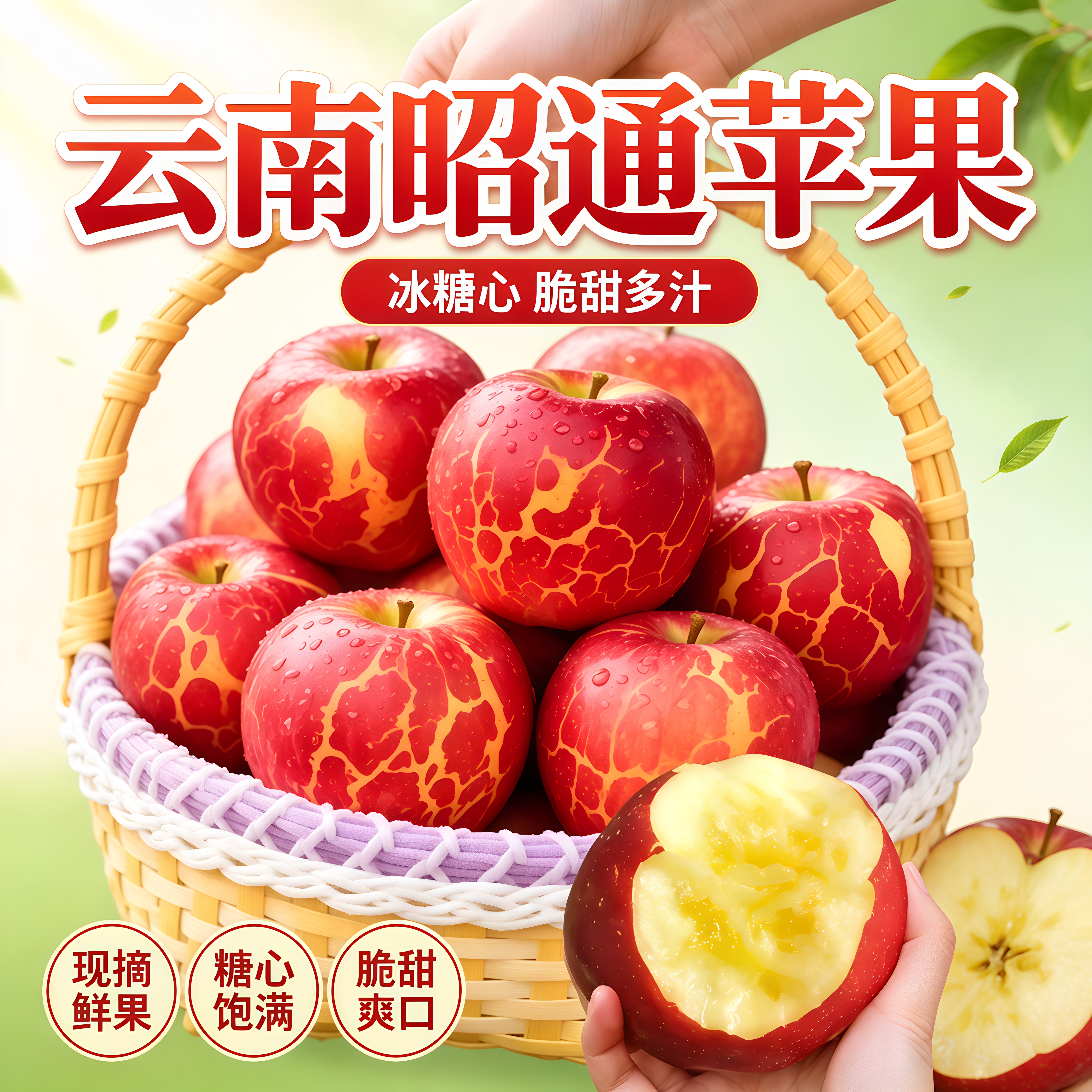 云南10斤当季现摘野生包邮冰糖心