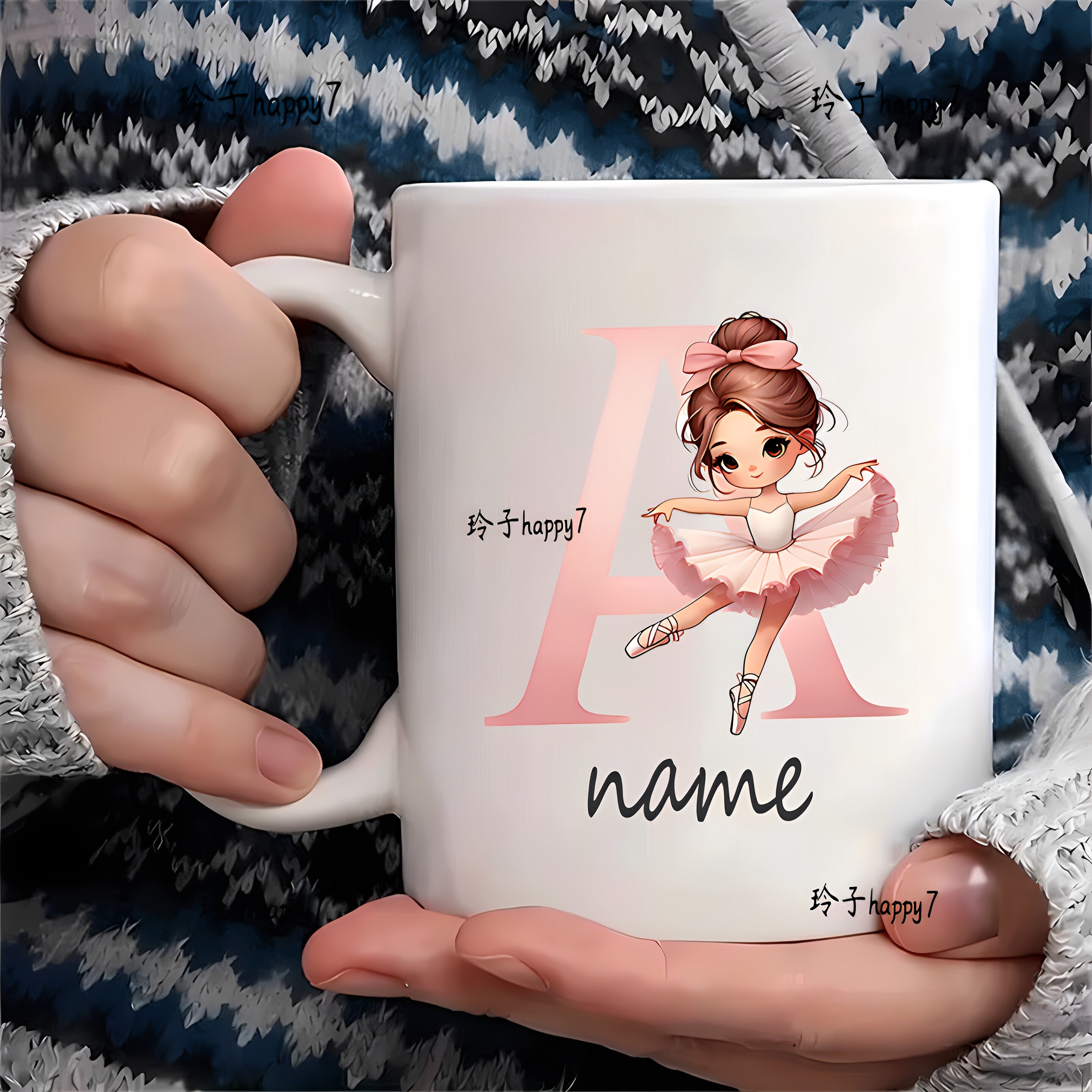 天鹅女孩创意马克杯