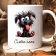 姓名节日礼物杯 个性 搞怪萌宠猫咪狗狗定制马克杯 多色釉面陶瓷杯