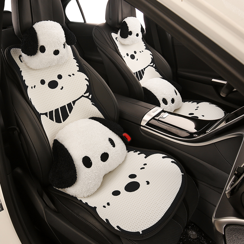 汽车坐垫四季通用垫可爱卡通座套