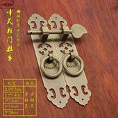 铜拉手中式 家具柜门铜条拉手橱柜书柜拉环把手仿古柜门黄铜拉手