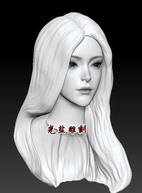 美女3d打印模型stl三维zbrush精雕圆雕核雕3dsmax女人物角色素材