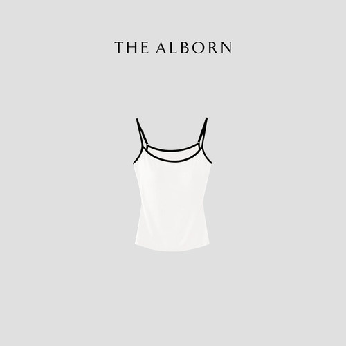 奥莉酱THE ALBORN· “实用主义”晓星氨纶蚕丝混纺 胸垫一体吊带