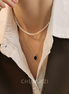 精致叠戴项链秋冬出境佳品