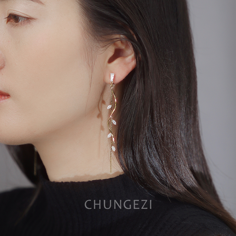 气质流苏仙女必备无痛耳夹