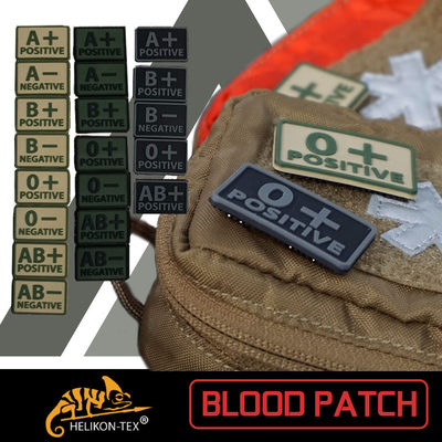 Helikon 赫利肯 血型徽章 臂章 魔术贴BLOOD PATCH 迷你pvc胶章