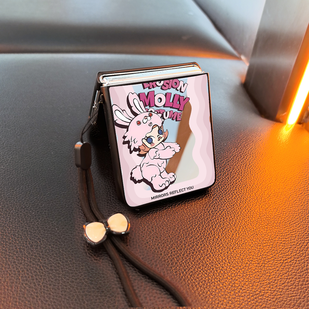 兔兔茉莉适用小米mixflip华为purax手机壳pocket2磨砂novaflip三星zflip7654卡通vivox可爱oppofindn3n2女p50