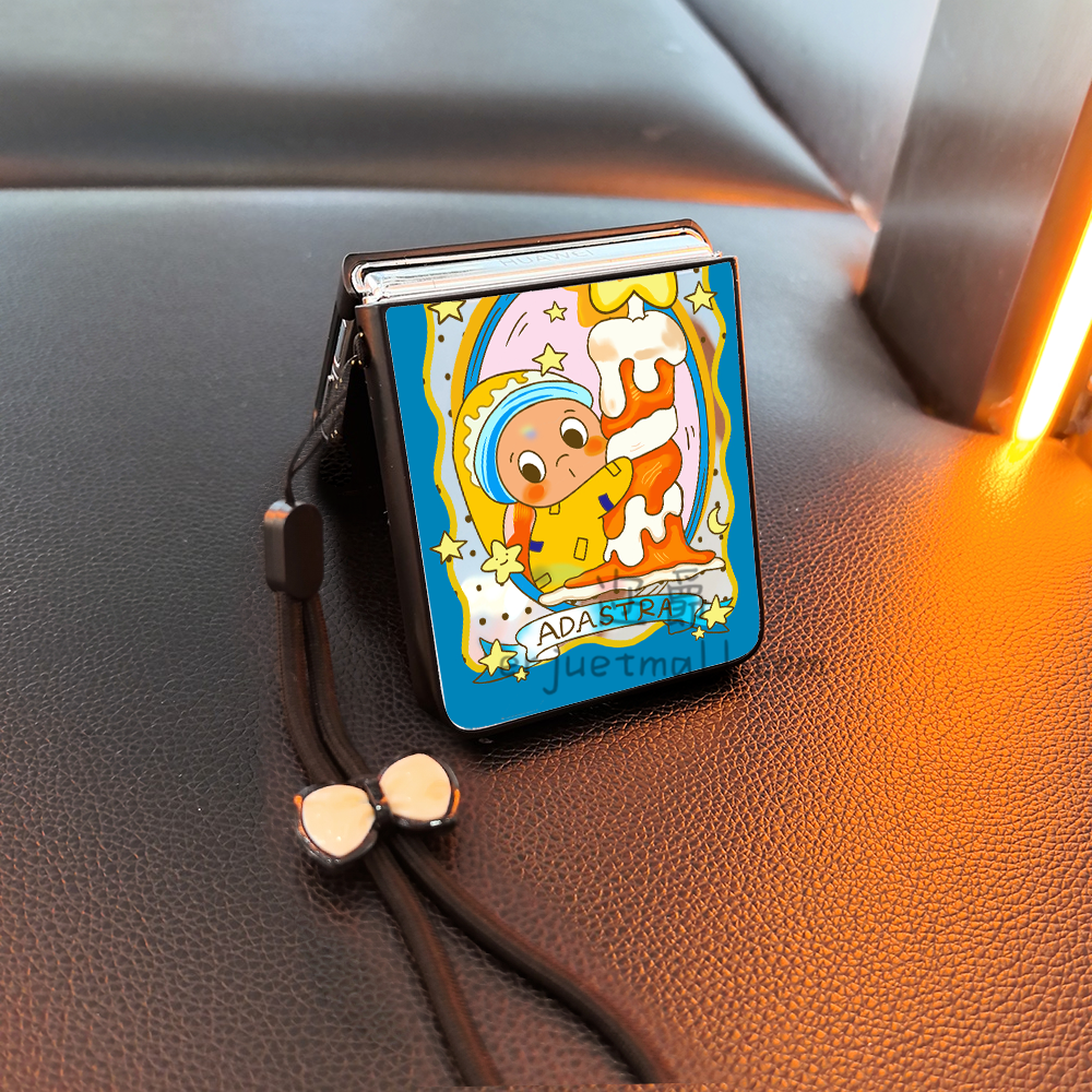 蜡烛星星适用小米mixflip华为purax手机壳pocket2磨砂novaflip三星zflip7654卡通vivox可爱oppofindn3n2女p50