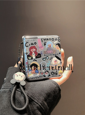 人物适华为pocket2手机壳purax硬nova三星zflip7 5 6磨砂vivox卡通oppofindn3n2女w24荣耀v小米mixflip男p50