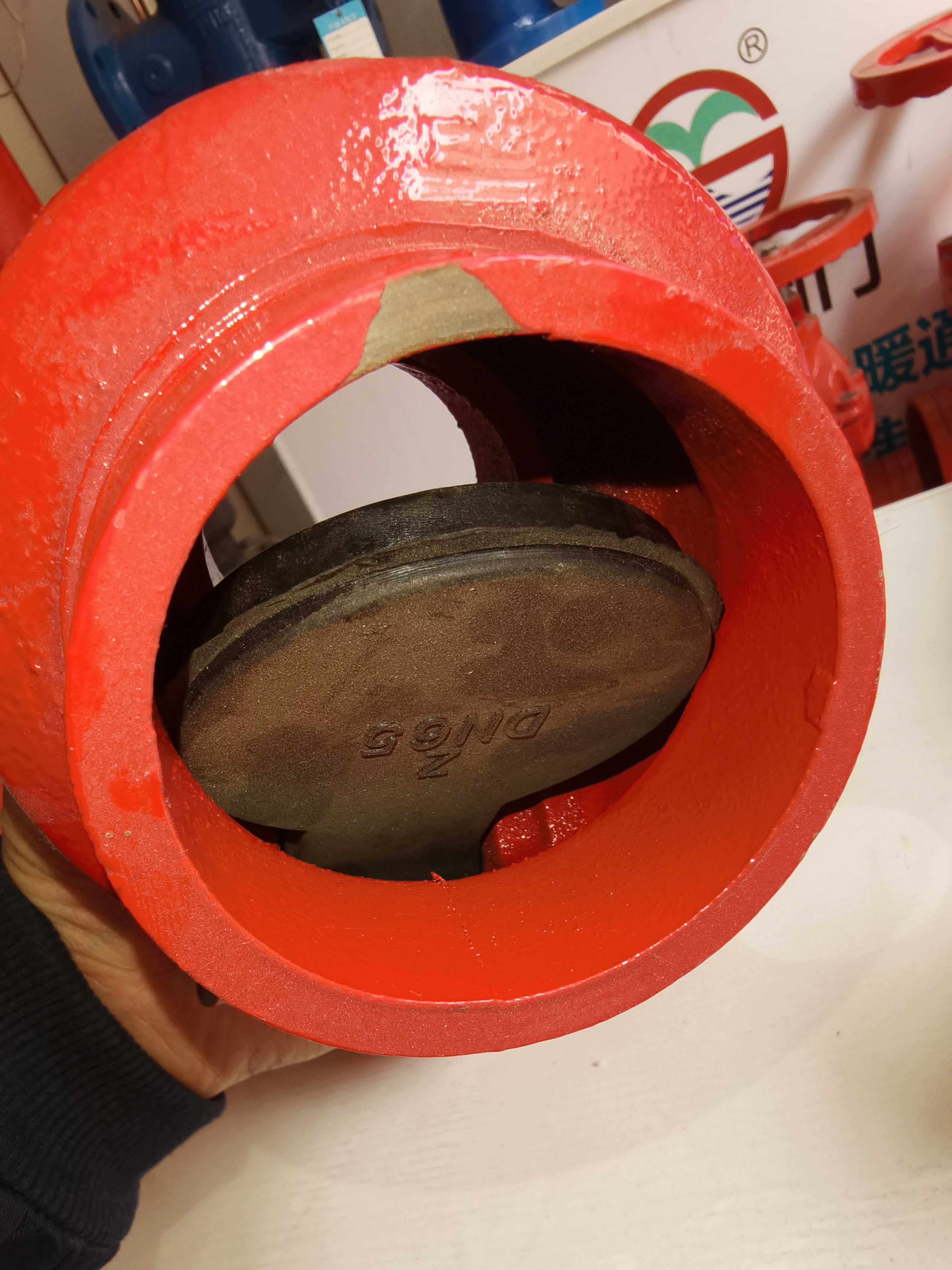 沟槽排污止回阀沟槽橡胶板沟槽翻板排污专用沟槽止回阀65 80 100
