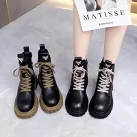 Martens, осенние короткие сапоги в английском стиле на платформе, из натуральной кожи, коллекция 2023, в британском стиле, увеличивают рост, подходят для подростков, большой размер