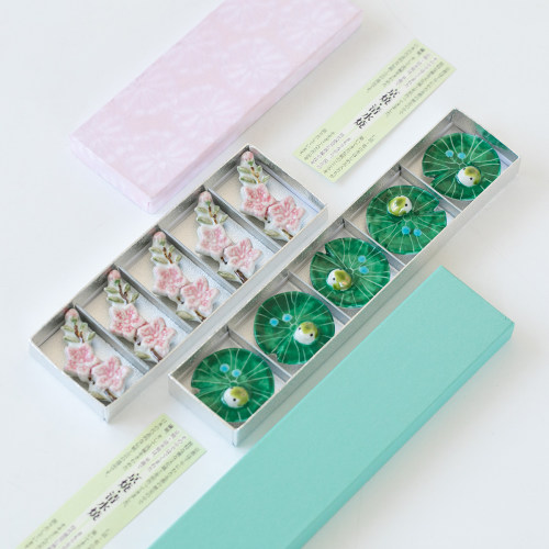 日本进口手绘青蛙餐具叉勺筷托