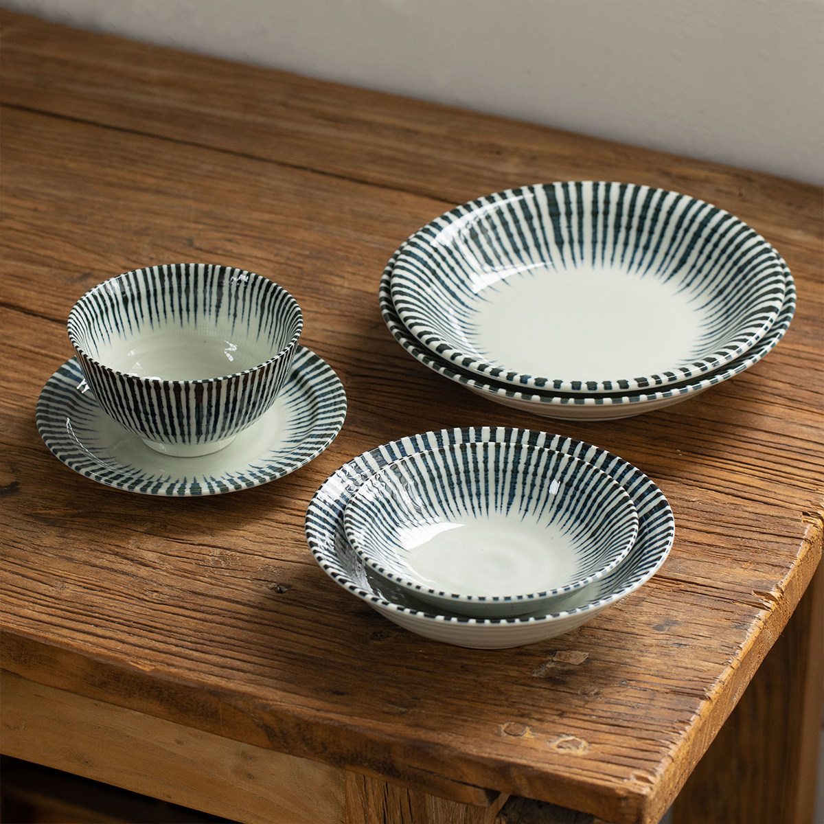 日本进口美浓烧复古十草餐具日式米饭碗深钵家用炒菜盘釉下彩汤碗,餐饮具,盘,淘宝优惠券,粉丝福利购,淘宝优惠卷