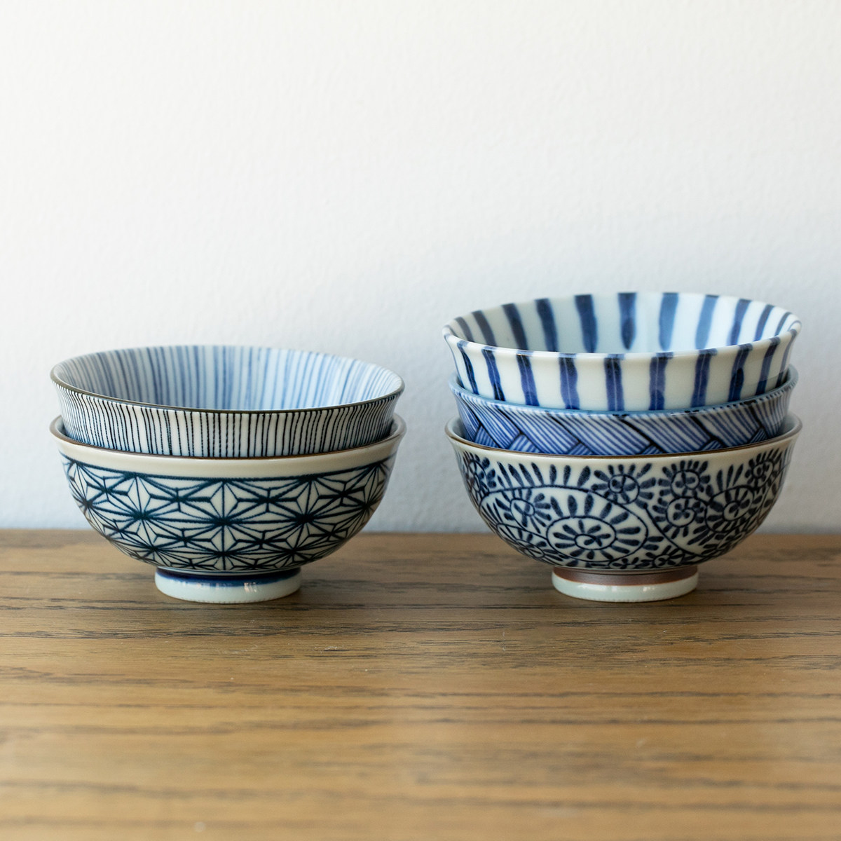 日本进口美浓烧古染唐草米饭碗日式小碗复古餐具碗礼盒釉下彩汤碗